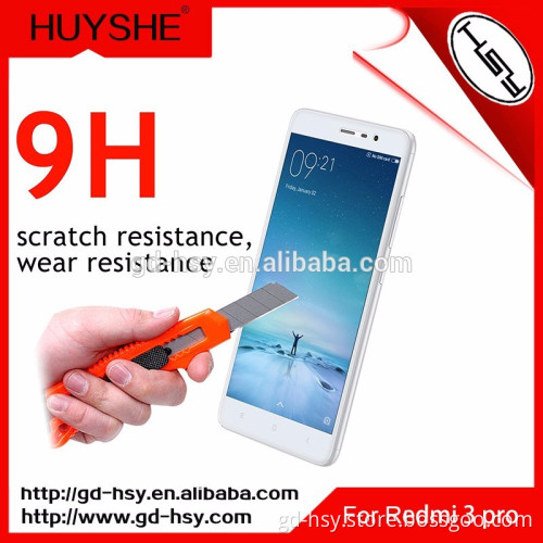 HUYSHE for Redmi 3 3S & 3 Pro Screen Film Clear 0.3mm Tempered Glass Screen Protector 2.5D Round Edge for Mobile Phone Xiaomi